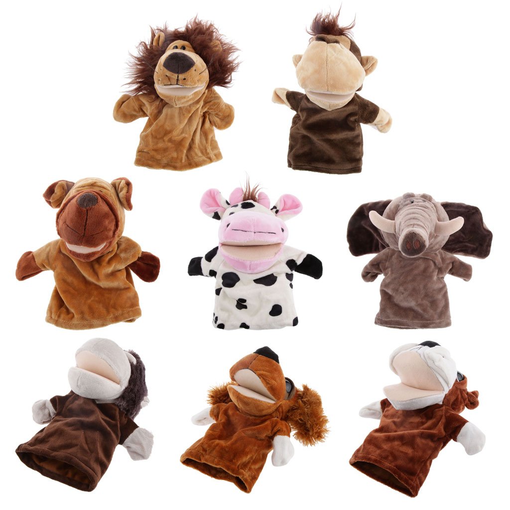 PATPAT Magideal Hand Puppet Animals Toy Lions PATPAT Magideal Hand Puppet Animals Toy Lions
